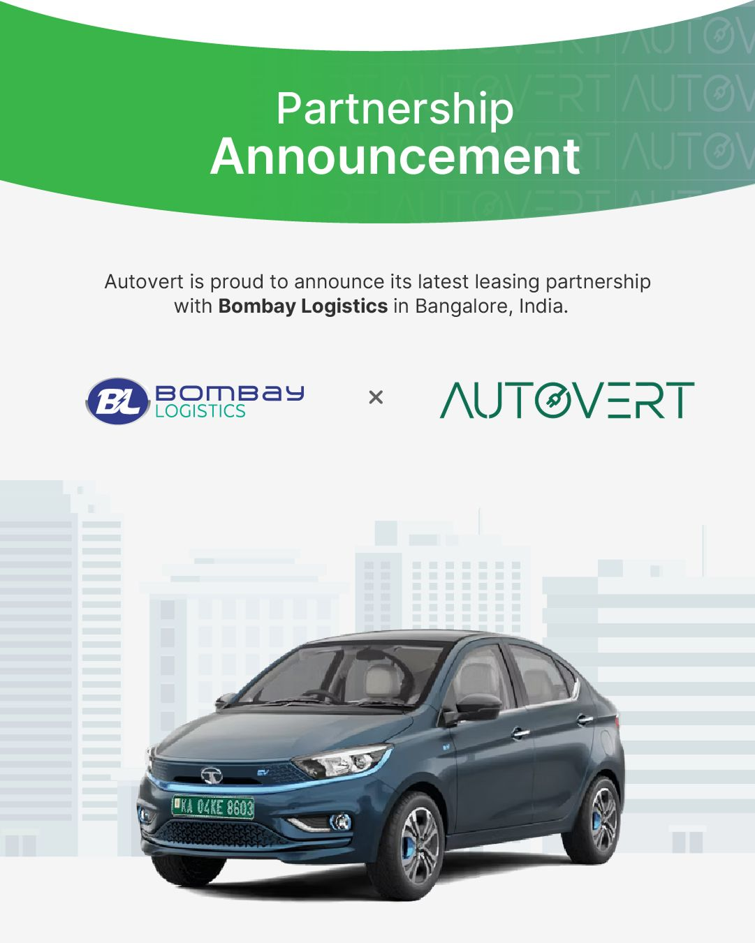 Autovert and Bombay Logistics Tata Tigor EV leasing update